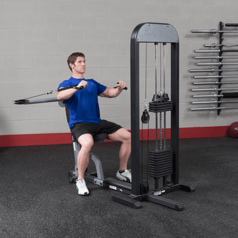 GMFP-STK Body Solid  Pro Select Functional Pressing Station with 210lb Stack Sample Exercise