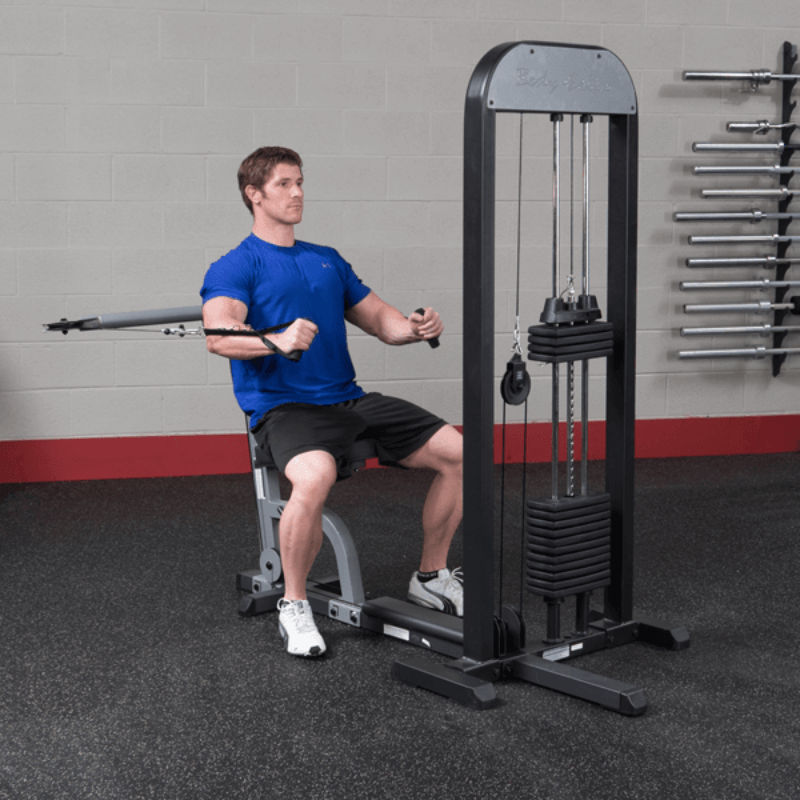 GMFP-STK Body Solid  Pro Select Functional Pressing Station with 210lb Stack Sample Exercise