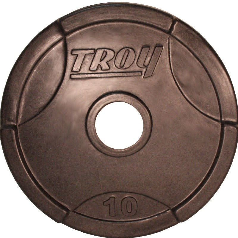 TROY Rubber Encased Olympic Grip Plate | GO-R  10lb