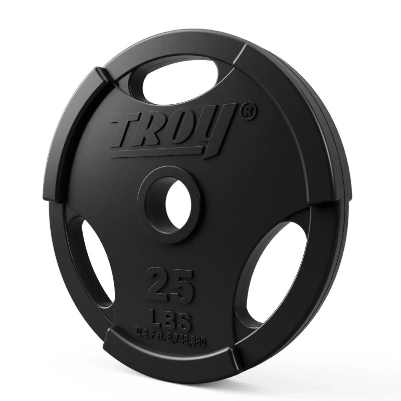 TROY Rubber Encased Olympic Grip Plate | GO-R 25 lb