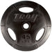 TROY Rubber Encased Olympic Grip Plate | GO-R  45lb