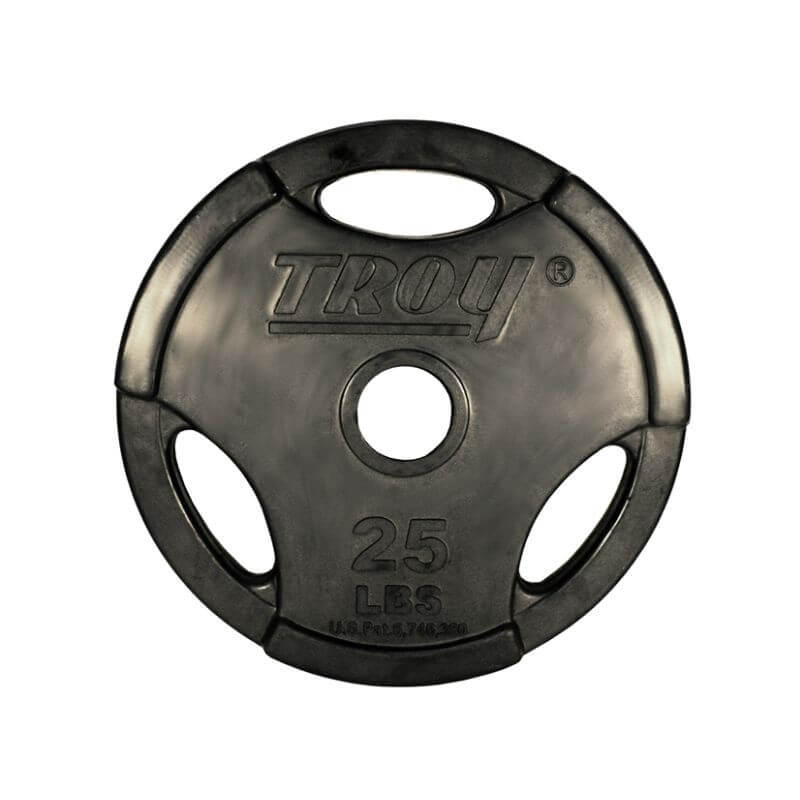 GO-R TROY Rubber Encased Olympic Grip Plate 25 lb