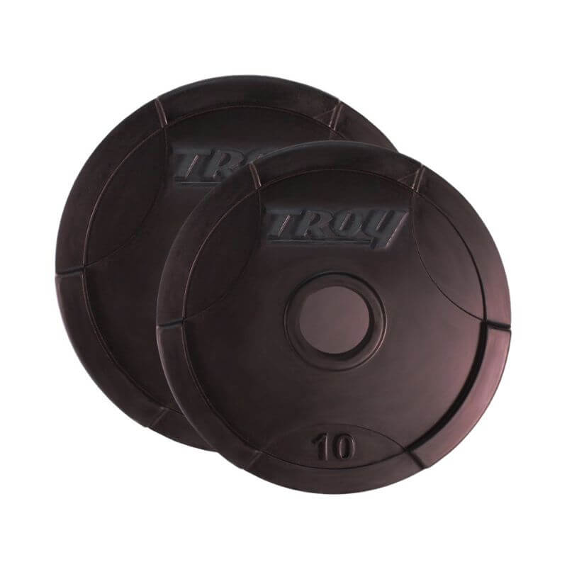 GO-U Troy  Urethane Encased Olympic Grip Plate  10 lb Pair