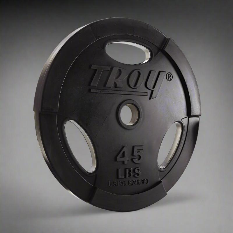 Troy GO-U Urethane Olympic Grip Plate | Durable & Easy to Load