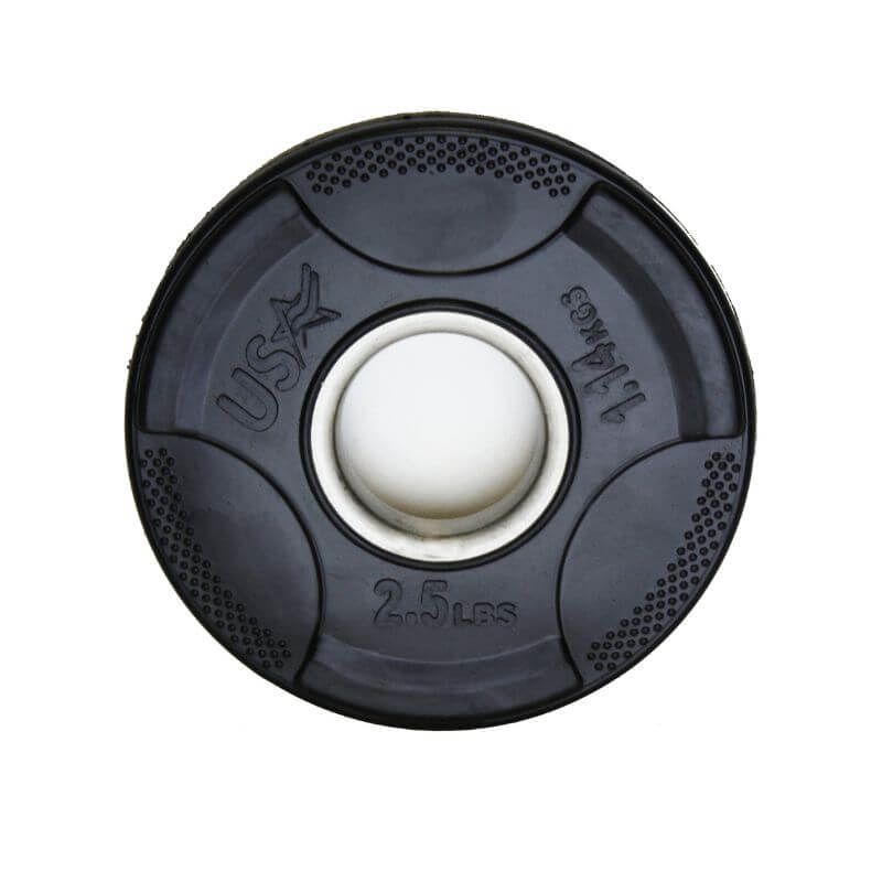 GP-R USA Sports by Troy   Economy Grade Rubber Olympic Grip Plate  2.5 lb