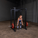 GPR400  Body Solid Power Rack Sample Exercise with Barbell