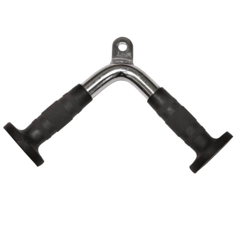 GTVB-R Troy  Triceps Pressdown V Bar Cable Attachment w/ Rubber Grips