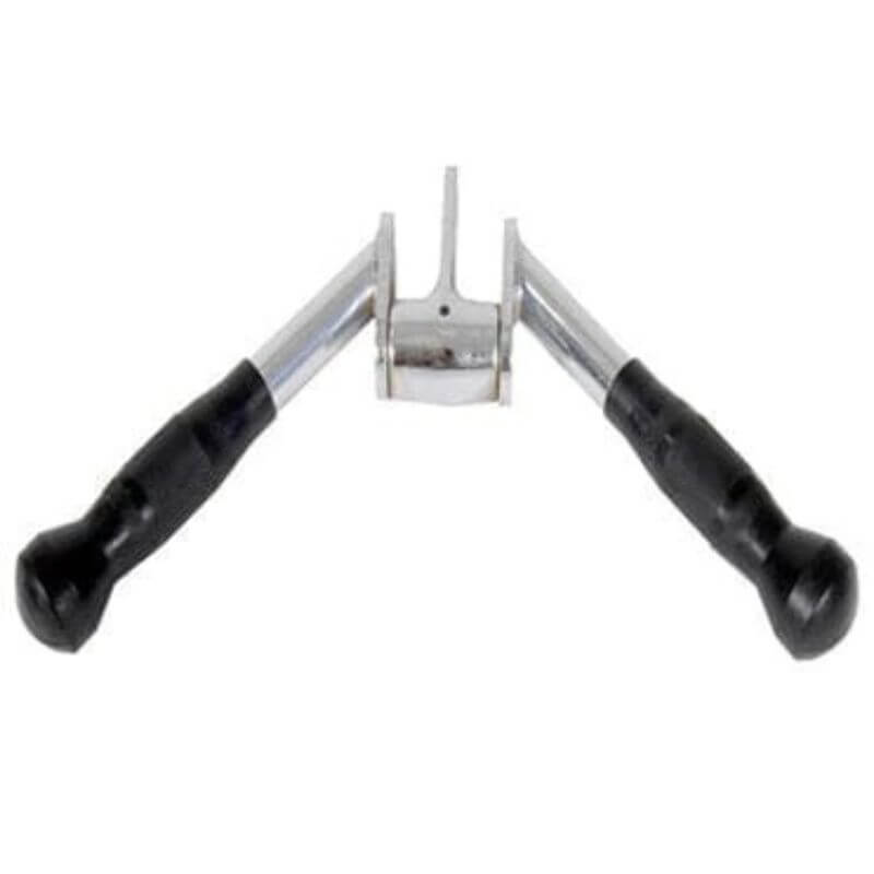 GTVB-SR Troy Triceps Press Down V Bar Cable Attachment with  Swivel & Rubber Grips