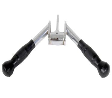 Troy Triceps Press Down V Bar Cable Attachment w/ Swivel & Rubber Grips | GTVB-SR