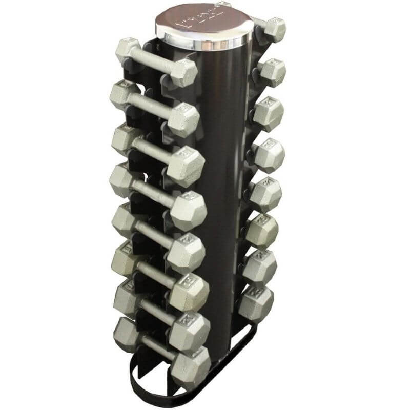 GVDR-8 Troy Vertical 8 Pair Dumbbell Rack with Dumbbell