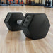 HEX  TAG Fitness  3-100lb  (Pair) and Set Rubber Hex Dumbbell  35 lb Single