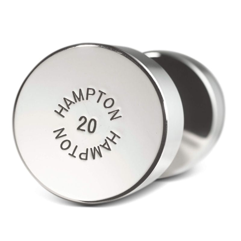 Hampton Chrome Beauty-Grip Dumbbells 20 lbs Logo