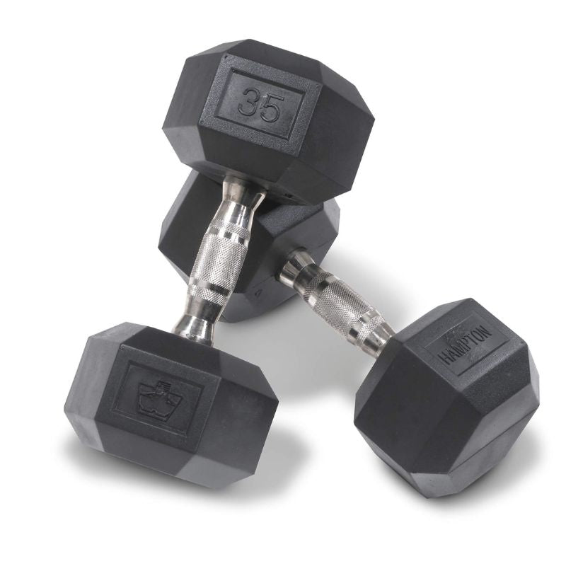 Hampton Dura-Bell® Urethane Dumbbells 35 lbs on a white background