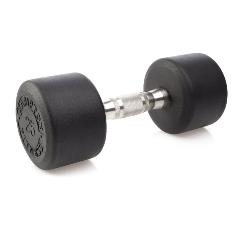Hampton Dura-Pro Urethane Dumbbell 25 lbs on a white background