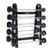 Hampton Fitness Fixed Straight Dura-Barbell Set with Rack - 25-115lbs