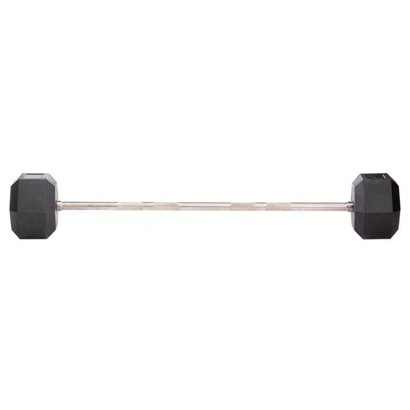 Hampton Fitness Fixed Straight Dura-Barbell on a white background