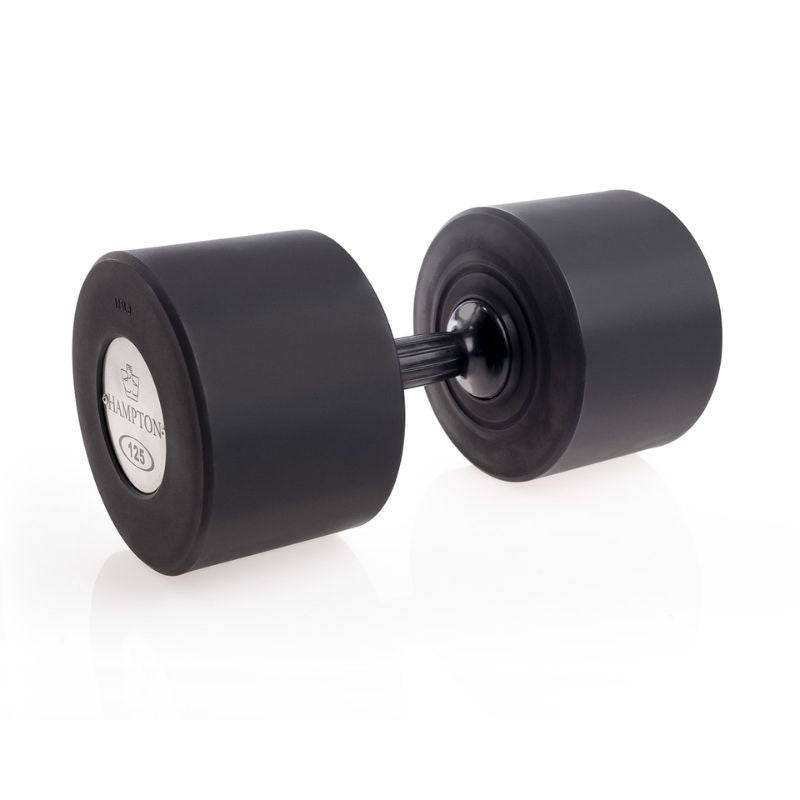 Hampton Fitness Gel-Grip® Urethane Dumbbells 125 lbs on a white background