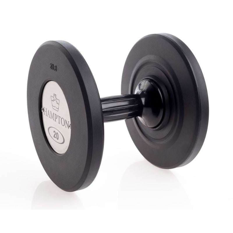 Hampton Fitness Gel-Grip® Urethane Dumbbells 20 lbs on a white background