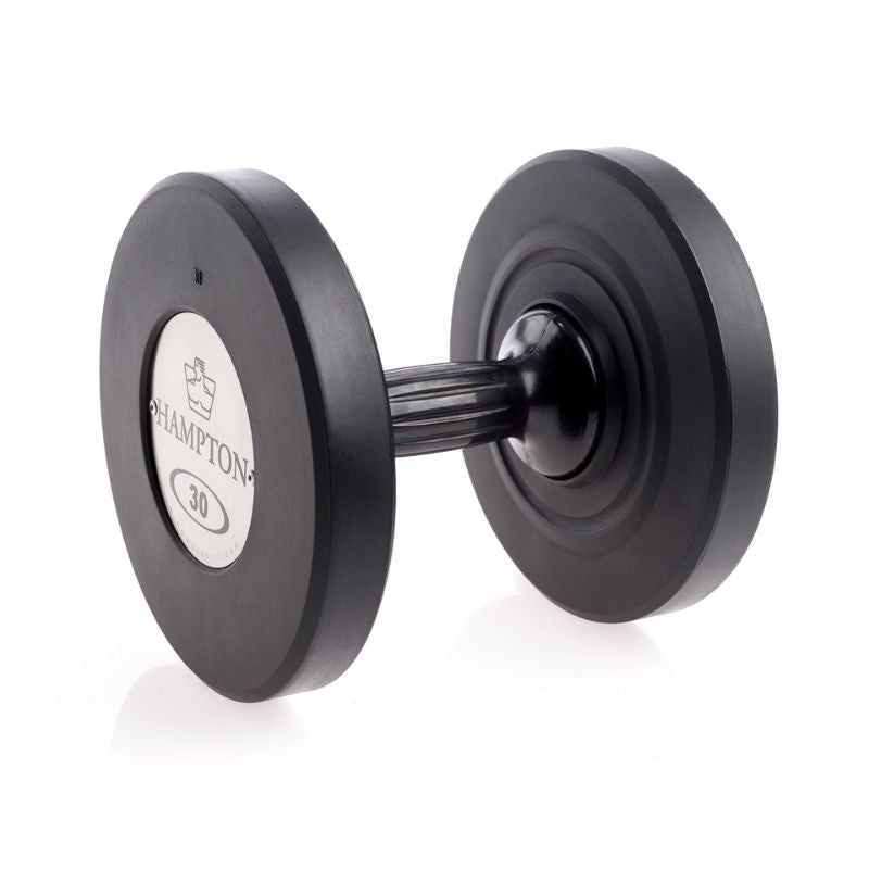 Hampton Fitness Gel-Grip® Urethane Dumbbells 30 lbs on a white background