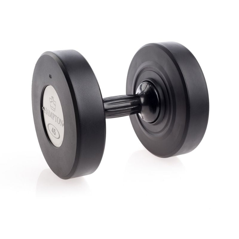 Hampton Fitness Gel-Grip® Urethane Dumbbells 45 lbs on a white background