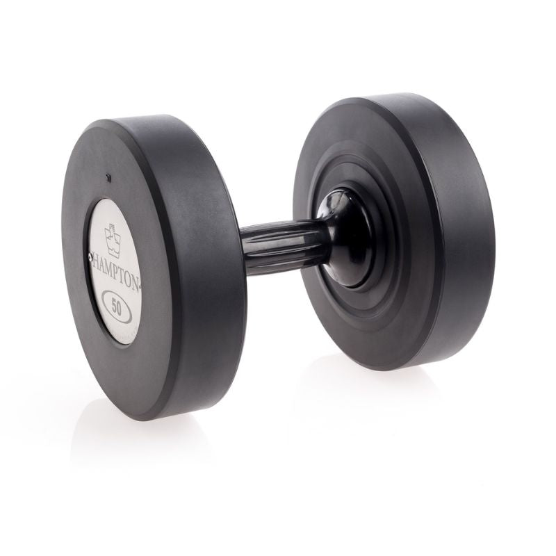 Hampton Fitness Gel-Grip® Urethane Dumbbells 50 lbs on a white background