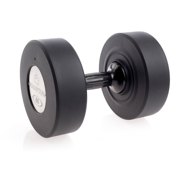 Hampton Fitness Gel-Grip® Urethane Dumbbells 65 lbs on a white background