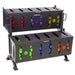Hampton Fitness JELLY-BELL Urethane Aerobic Dumbbells _ Club Pack Six - Rack is Closed