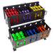 Hampton Fitness JELLY-BELL Urethane Aerobic Dumbbells _ Club Pack Six Top View