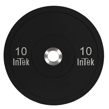 Intek Armor Series Urethane Bumper Plates 10 LBS Single Plate in Black Color