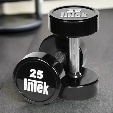 Intek Bravo Series Urethane Dumbbell Set 55 to 100lbs | DBSUBSET055-100 25lbs Pair