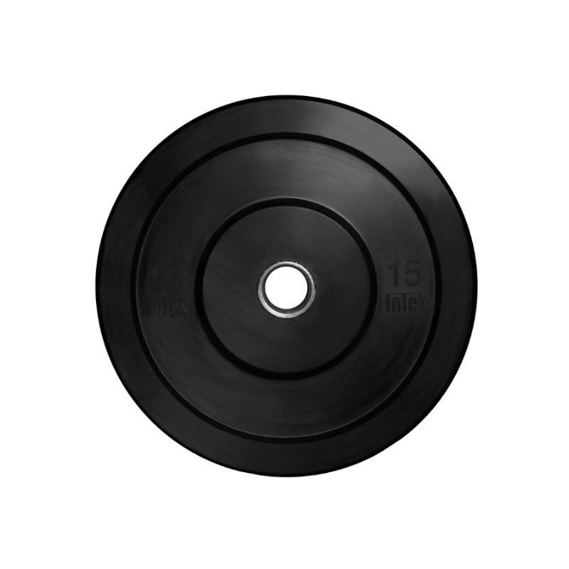 Intek Champion Series Rubber Bumper Plates 15 lbs Single Plate