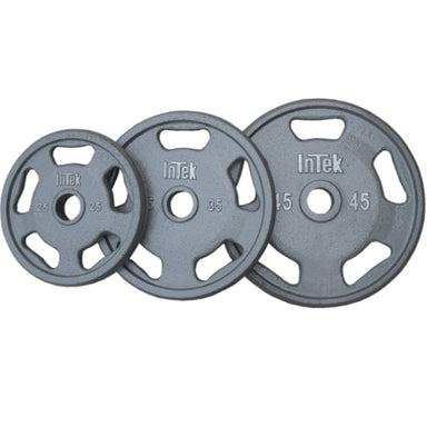 Intek Kräft Steel Cast Olympic Plates, 275 lbs