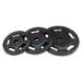 Intek Strength Champion Series Rubber Olympic Plates in Set Color Black