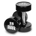 Intek Strength Custom Logo Bravo Series Solid Urethane Dumbbells 25 lb Pairs