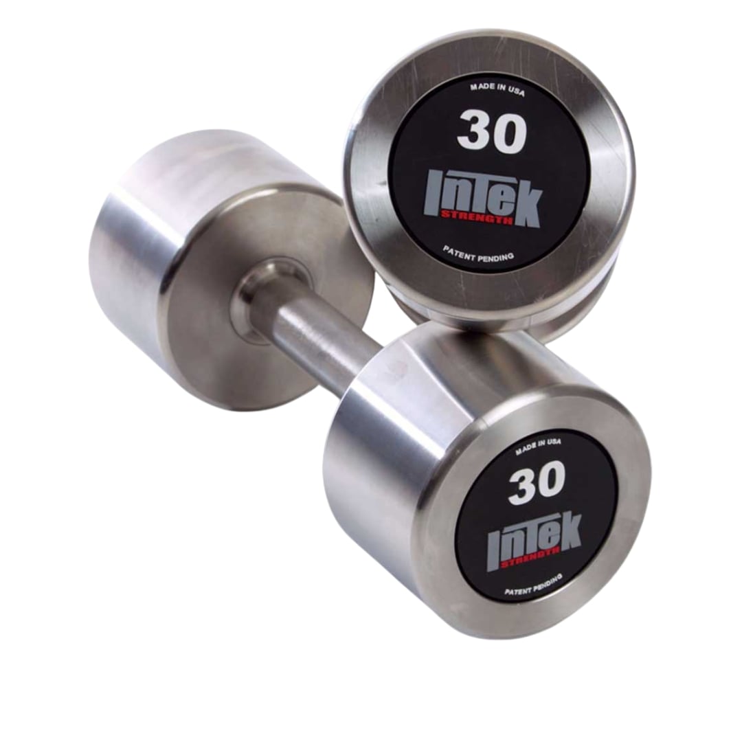 Intek Strength Custom Logo Delta Series Stainless Steel Dumbbells