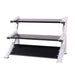 Intek Three Tier Dumbbell Rack Bare Product No Dumbbells in Black Tray 