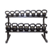 KBR-14 Troy 2 Tier Horizontal Kettlebell Rack with Kettlebells