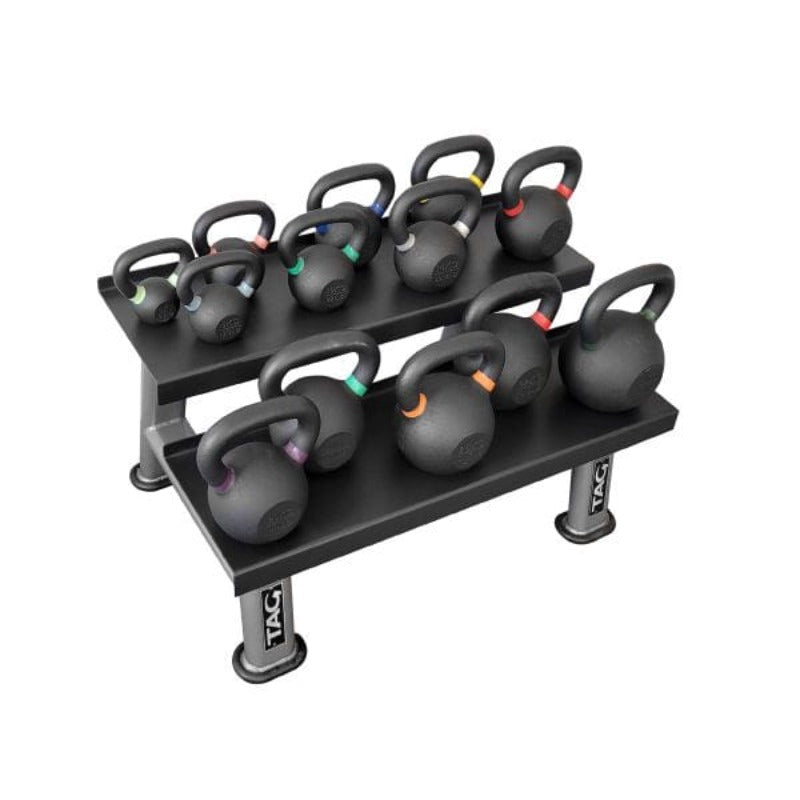 TAG Fitness Powder Coated Kettle Bell - Sample with Rack