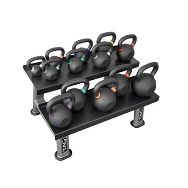 KETL  TAG Fitness Powder Coated Kettle Bell Sample with Rack