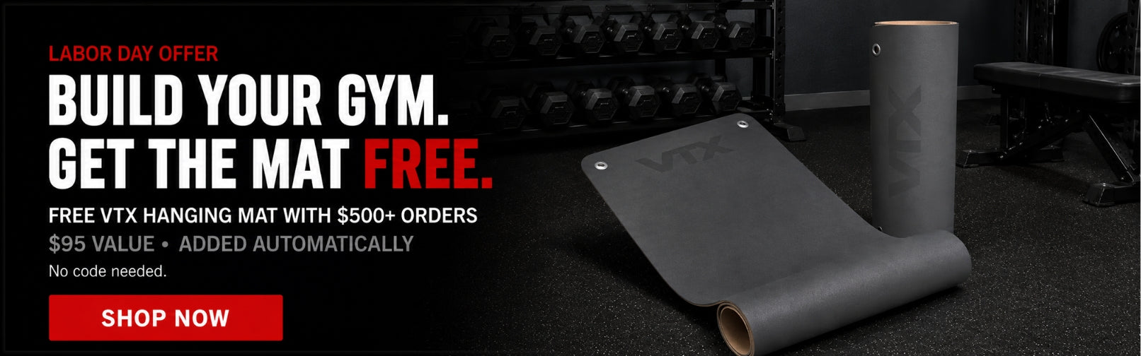 Labor Day Sale with FREE Exercise Mat worth $95