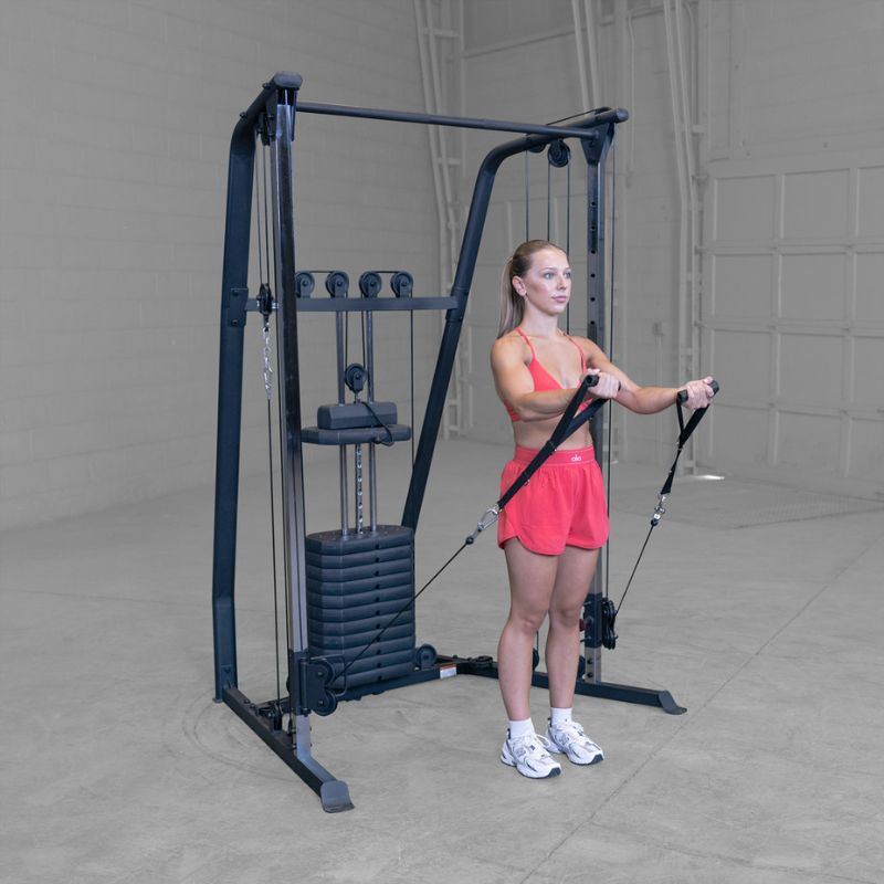 Low to High Chest Fly using Body-Solid Best Fitness BFFT10B Functional Trainer