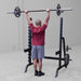 Military Press using Body-Solid GPR370B Olympic Multi Press Rack
