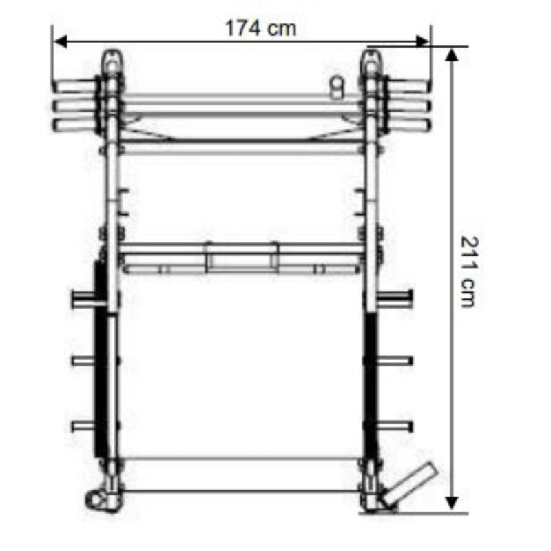 NOPR  Steelflex Olympic Press Power Rack Size