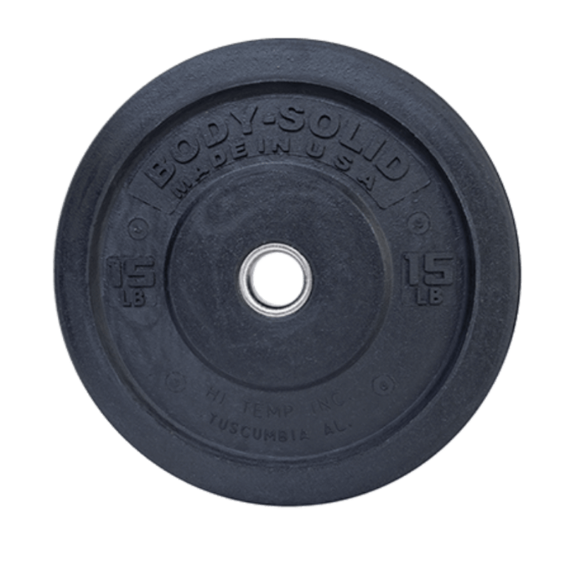 OBPH  Body Solid Black Bumper Plates 15 lb