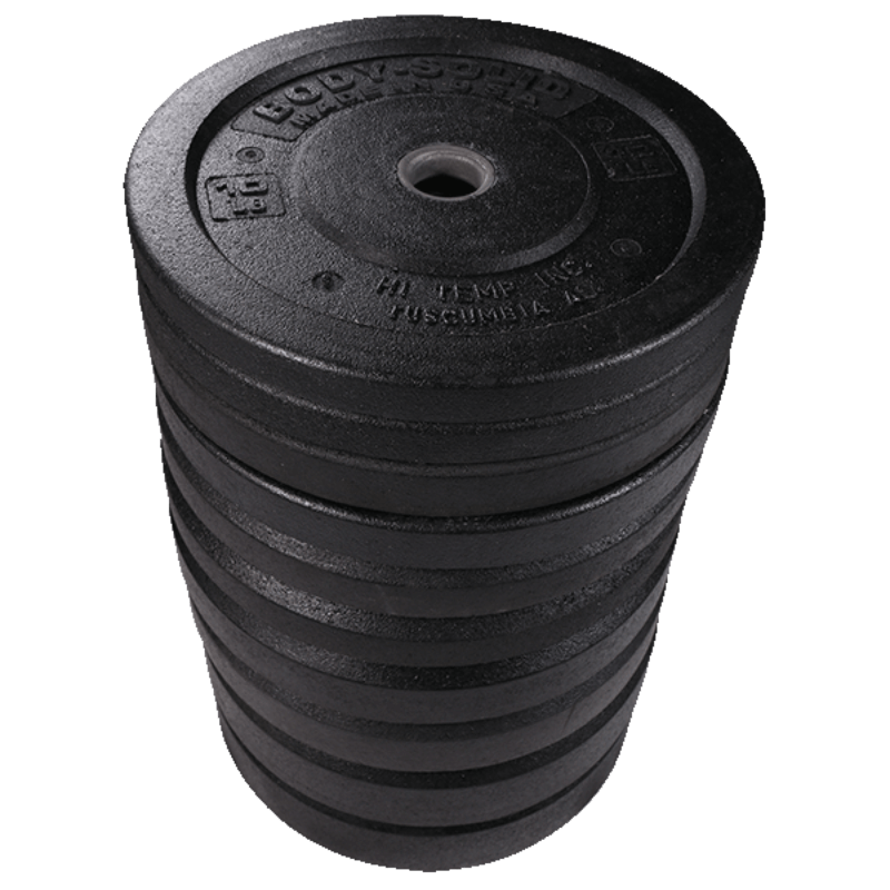 OBPH  Body Solid Black Bumper Plates