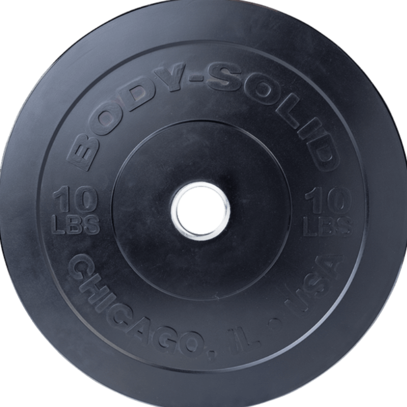 Body Solid OBPX Black Chicago Extreme Bumper Plates