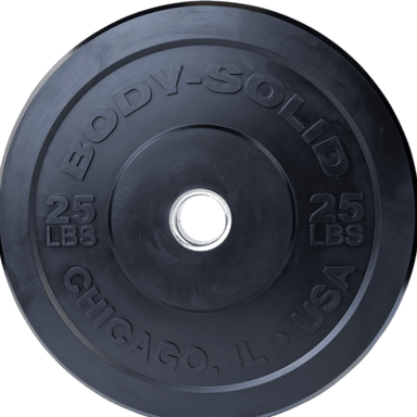 OBPX  Body Solid Black Chicago Extreme Bumper Plates 25 lb