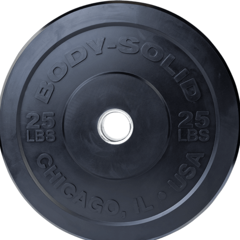 OBPX  Body Solid Black Chicago Extreme Bumper Plates 25 lb