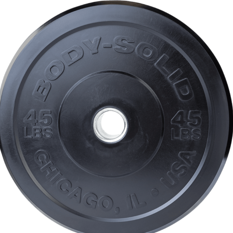 Body Solid OBPX Black Chicago Extreme Bumper Plates