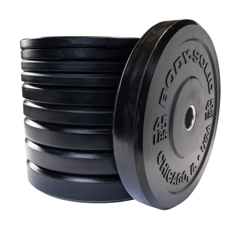 OBPX  Body Solid Black Chicago Extreme Bumper Plates